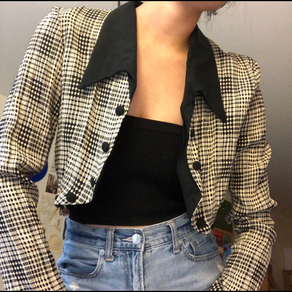 Gingham Cardigan 🖤